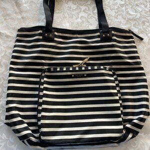 Kate Spade "ALL PLAY NO WORK" Foldable Tote Bag/Purse